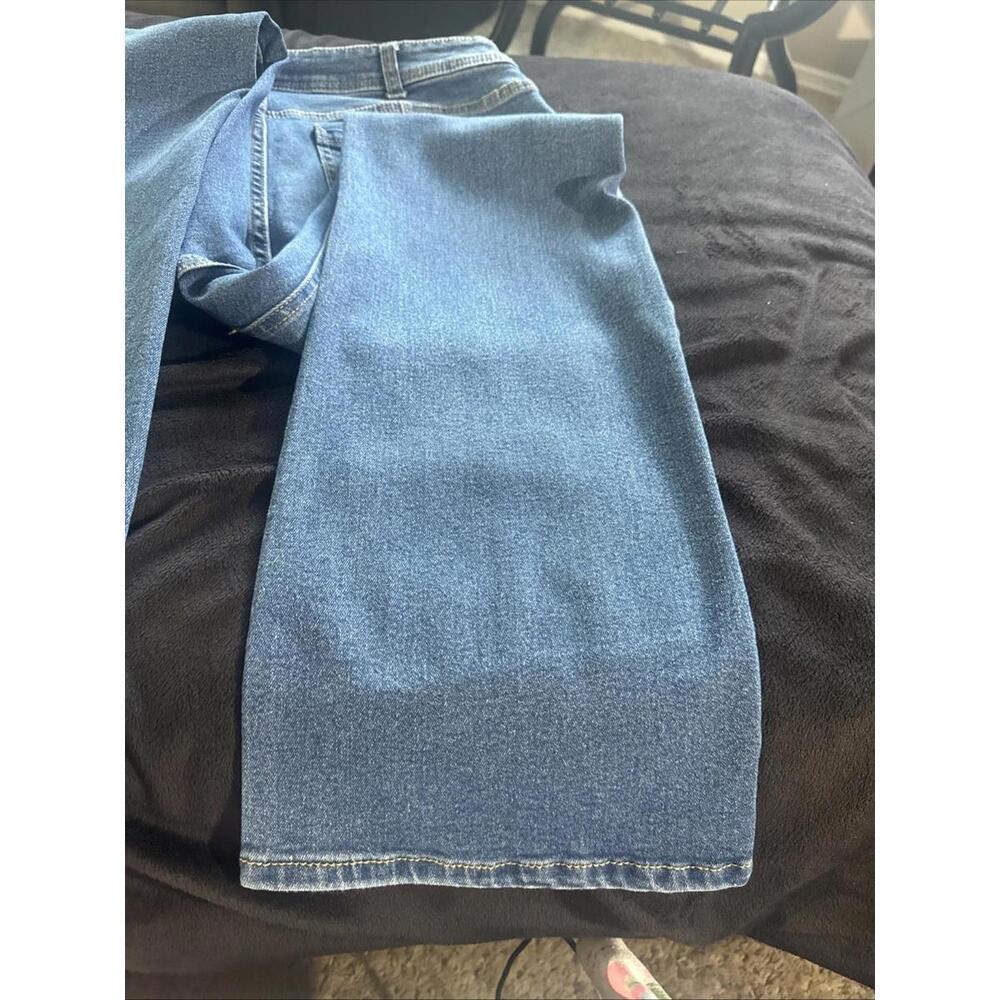 Women’s Size 12‎ Denim Blue Jeans Mid Rise Boot Cut By True Craft - Picture 12 of 13